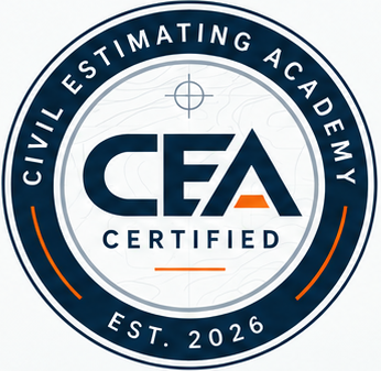 Civil Estimating Academy CEA Certified seal